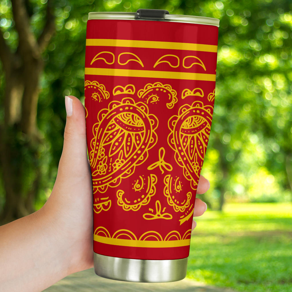 Red and Gold Bandana Tumblers