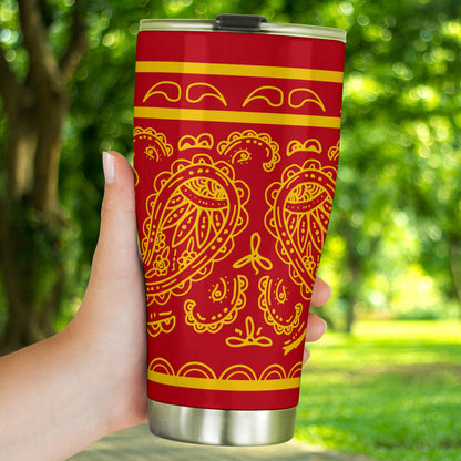 Red and Gold Bandana Tumblers