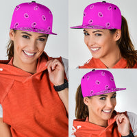 pink bandana snapback ball cap