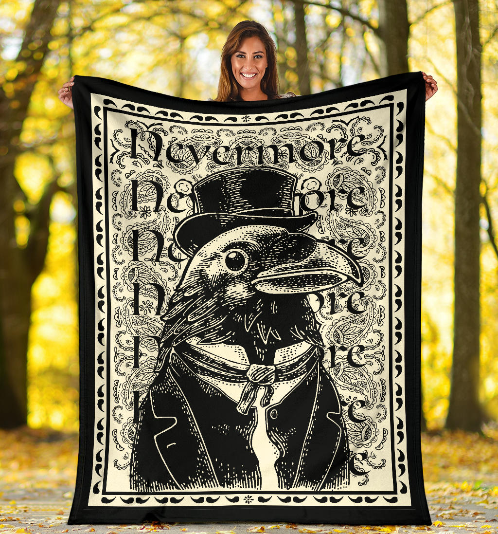 The Dapper Raven Fleece Throw