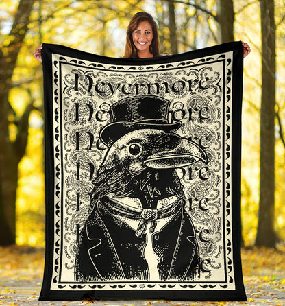 The Dapper Raven Fleece Throw