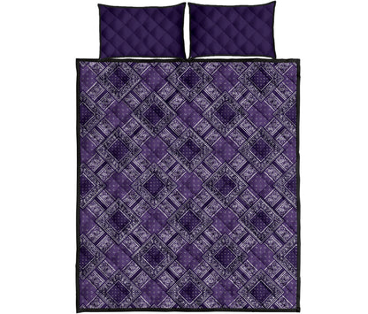 Quilt Set - Double Grape Bandana DB Quilt w/Shams