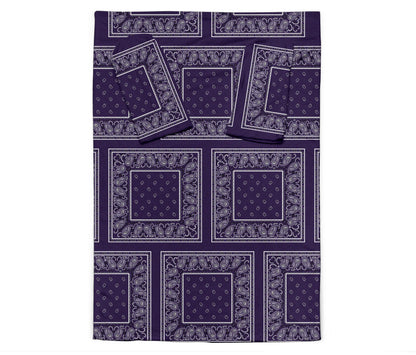 Royal Purple Bandana Monk Blankets