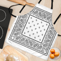 White Big Bandana Apron