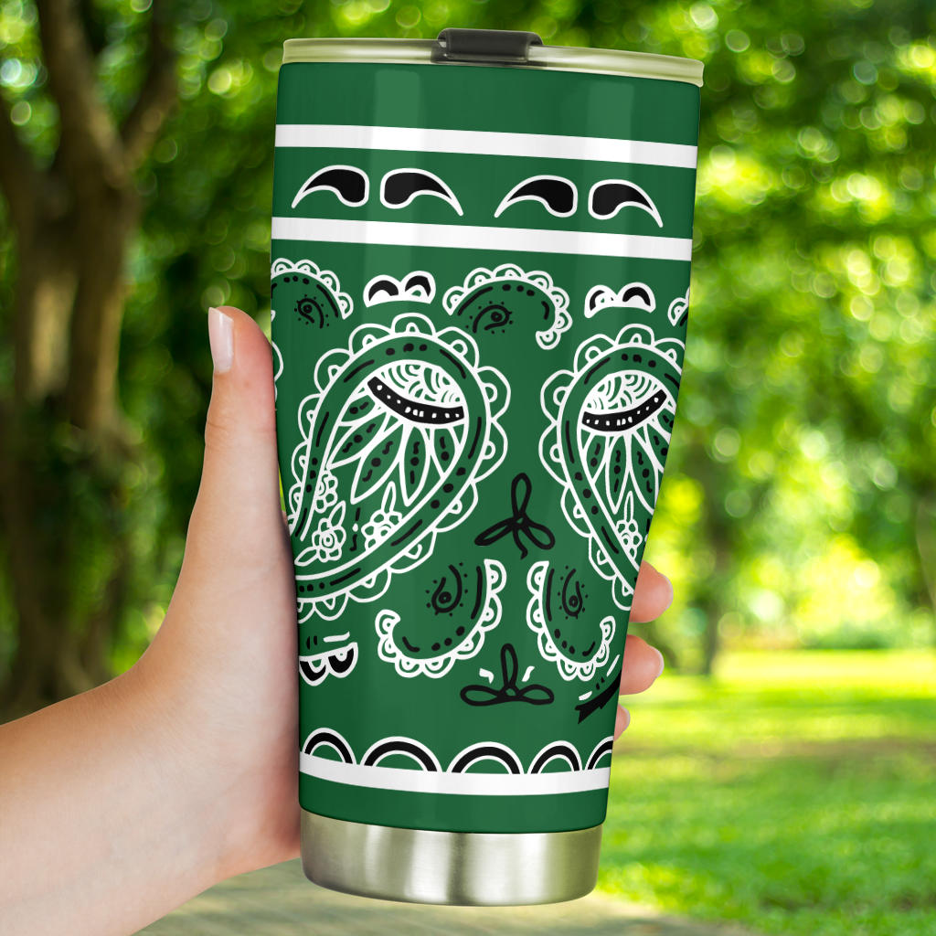 Classic Green Bandana Tumblers