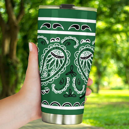 Classic Green Bandana Tumblers