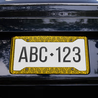Gold and Black  Bandana License Plate Frame