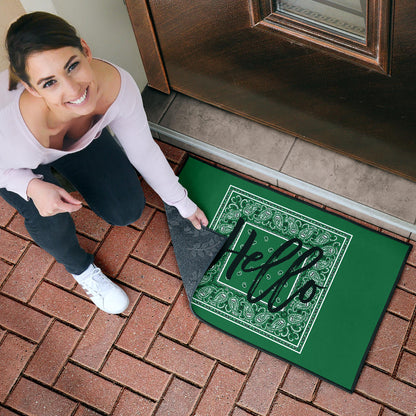 Classic Green Bandana Door Mats