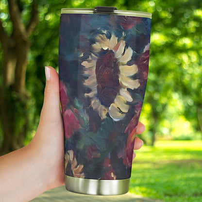 The Sunflower Bouquet Tumblers from Original Fine Art Paining