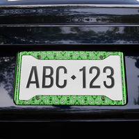 Lime Green Bandana License Plate Frame