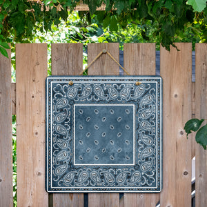 Denim Blue Bandana Door Signs