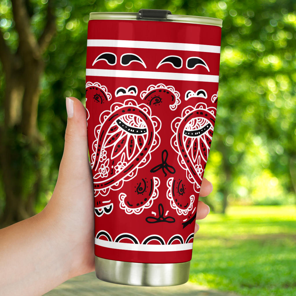 Classic Red Bandana Tumblers