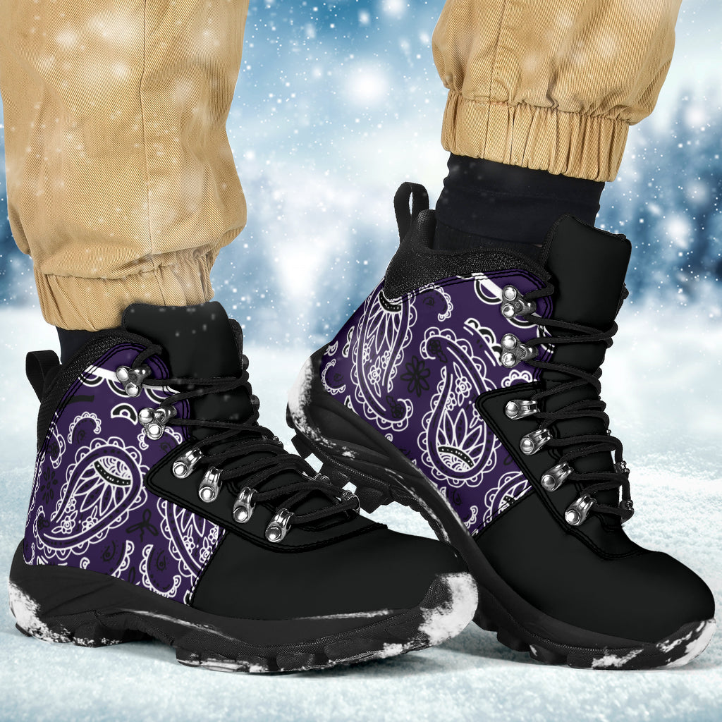 Royal Purple Bandana Alpine Boots