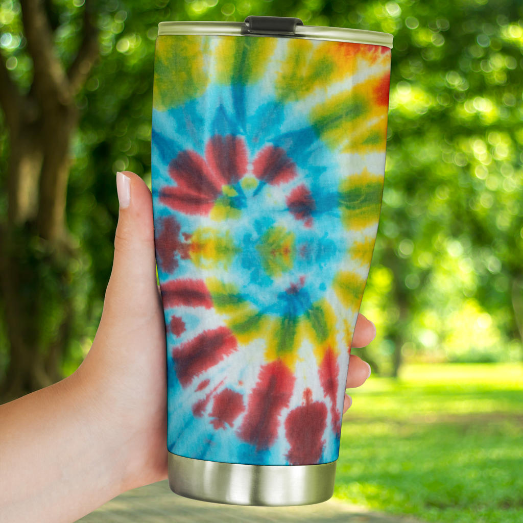 Boho Tie Dye Spiral Bandana Tumblers