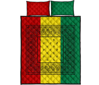 Rasta Bandana Bed Quilts with Shams
