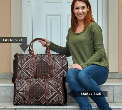 Coffee Brown Bandana Travel Bag