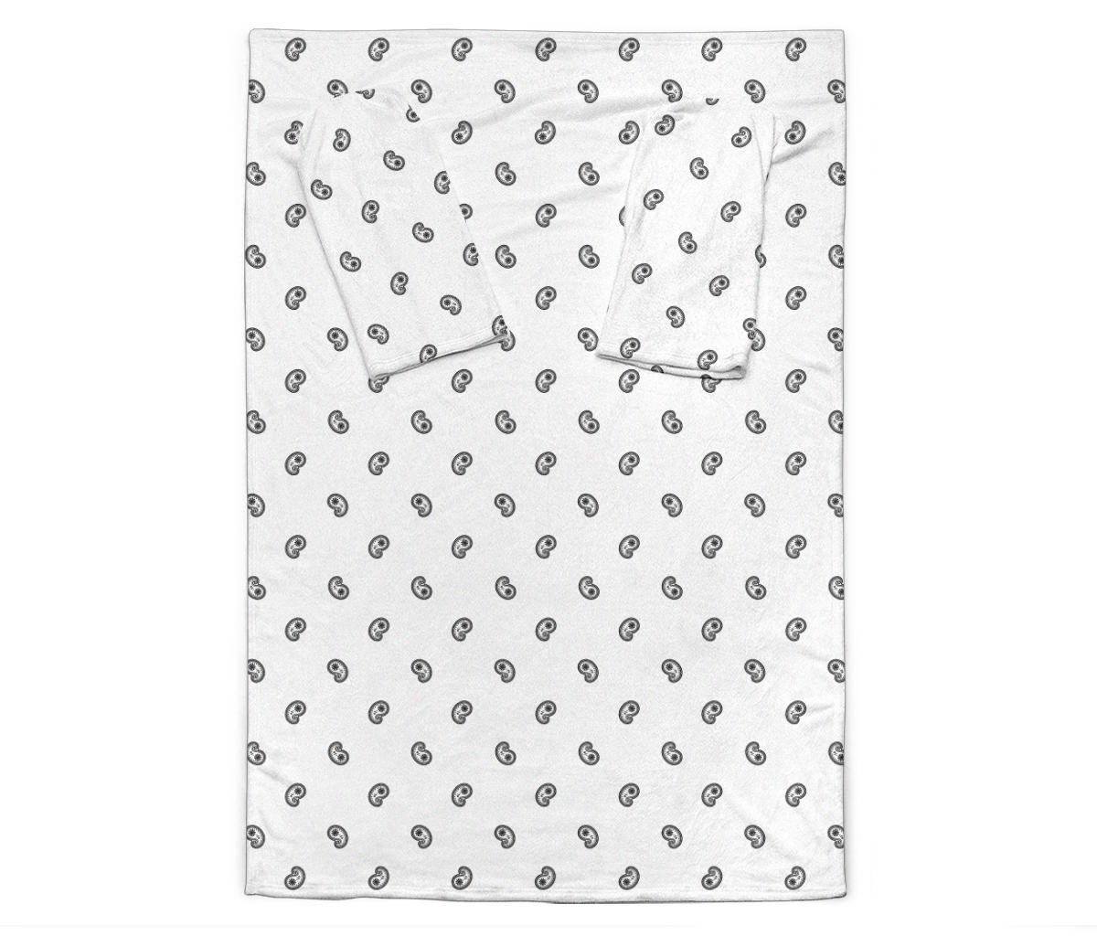 White Bandana Monk Blankets
