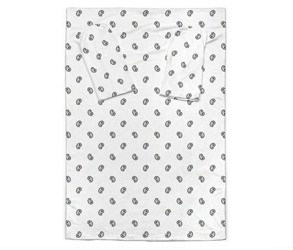 White Bandana Monk Blankets