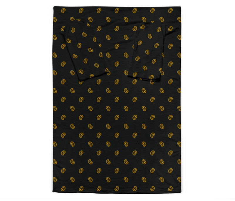 Black Gold Bandana Monk Blankets