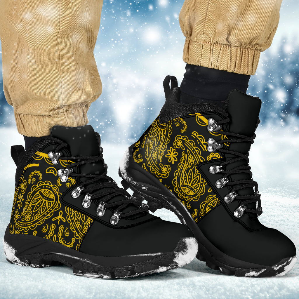 Black Gold Bandana Alpine Boots