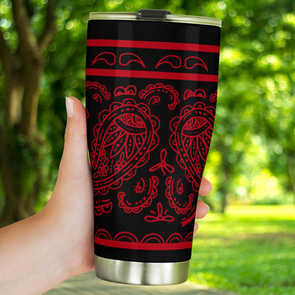 Black and Red Bandana Tumblers