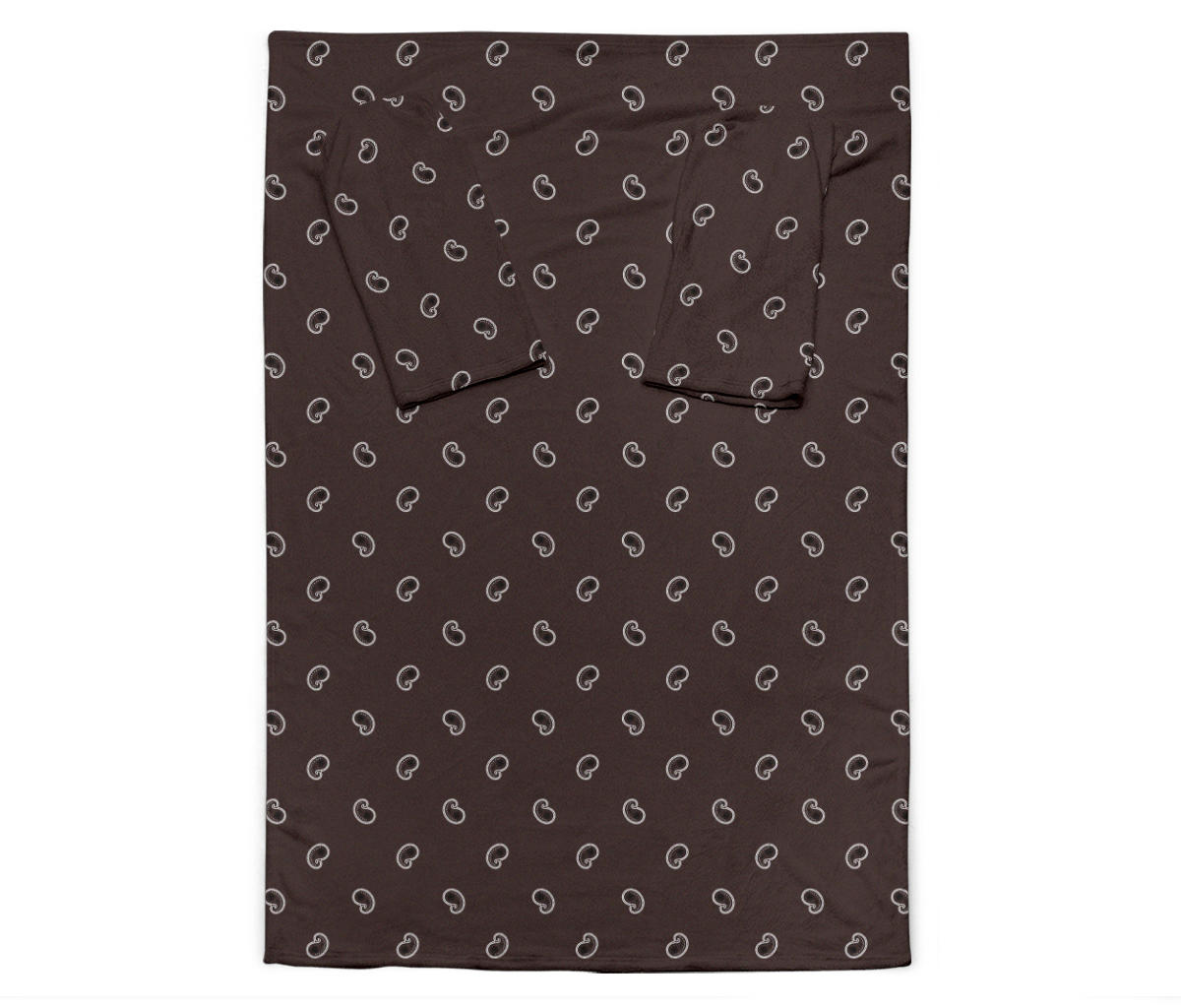 Coffee Brown Bandana Monk Blankets