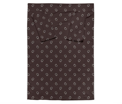 Coffee Brown Bandana Monk Blankets