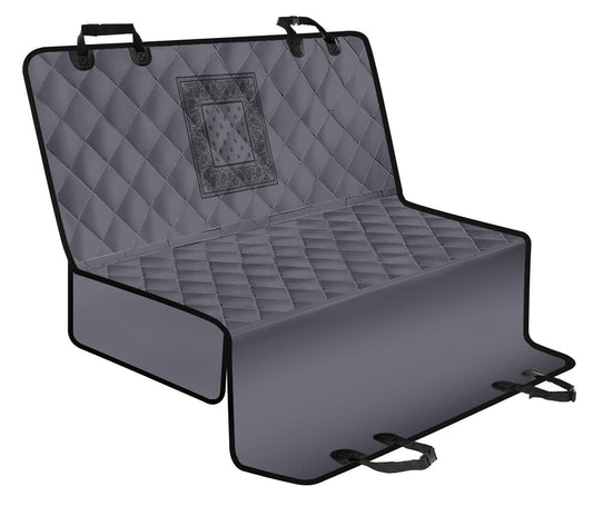 gray bandana pet safety seat for cars