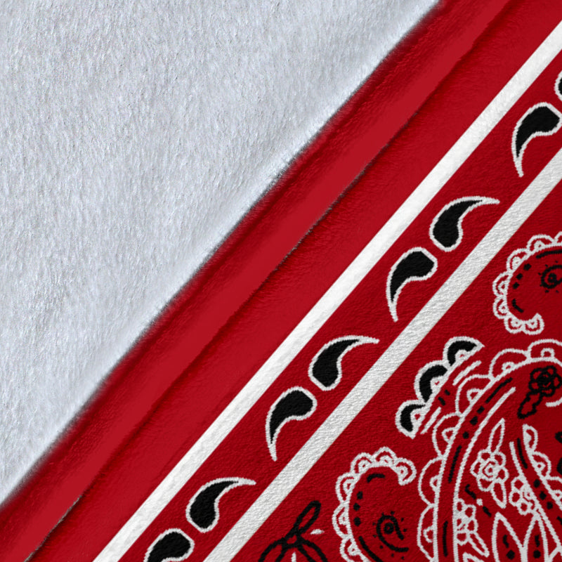 Red Bandana Blanket Details
