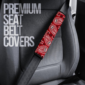 Classic Red Bandana Seat Belt Covers - 3 Styles