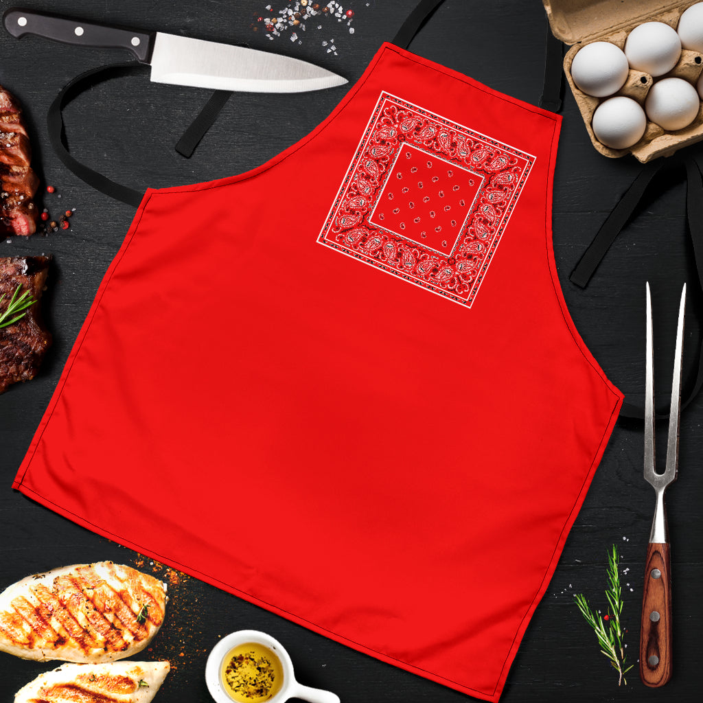 Red Bandana Cooking Aprons