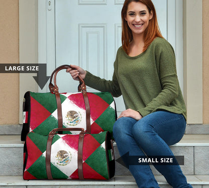 Mexican Flag Collage Travel Bag