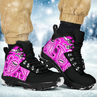Abruptly Pink Bandana Alpine Boots