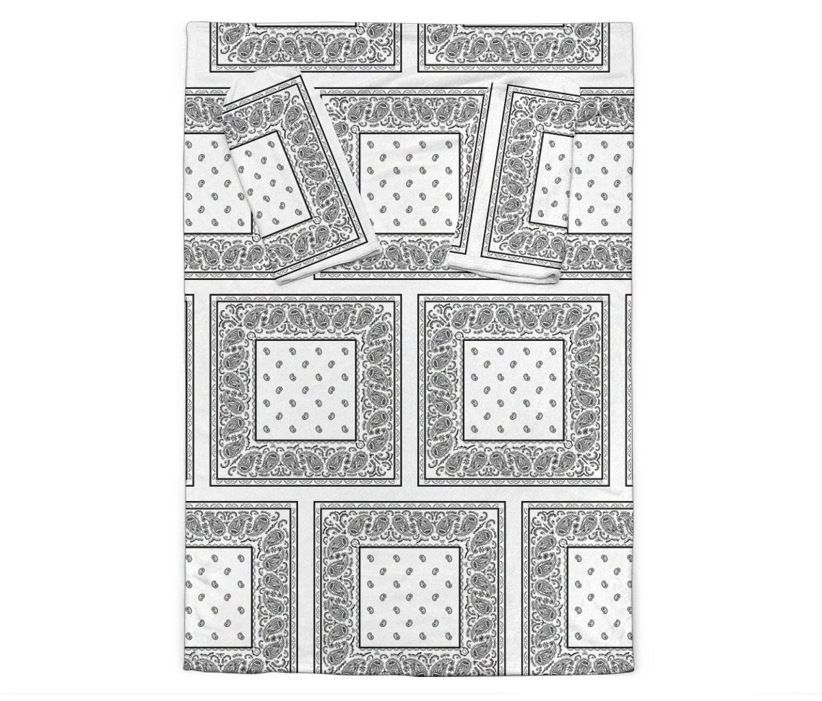 White Bandana Monk Blankets