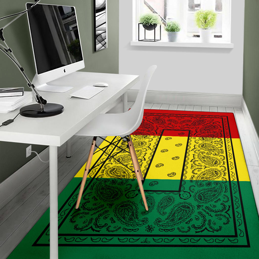 Rasta Bandana Area Rugs - Fitted
