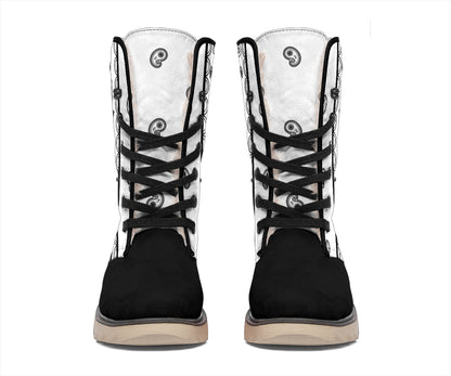White Bandana Women's Winter Boots