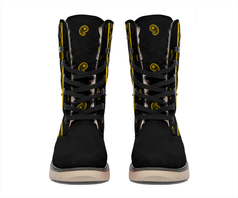 Black Gold Bandana Women's Winter Boots