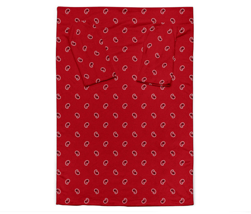 Classic Red Bandana Monk Blankets