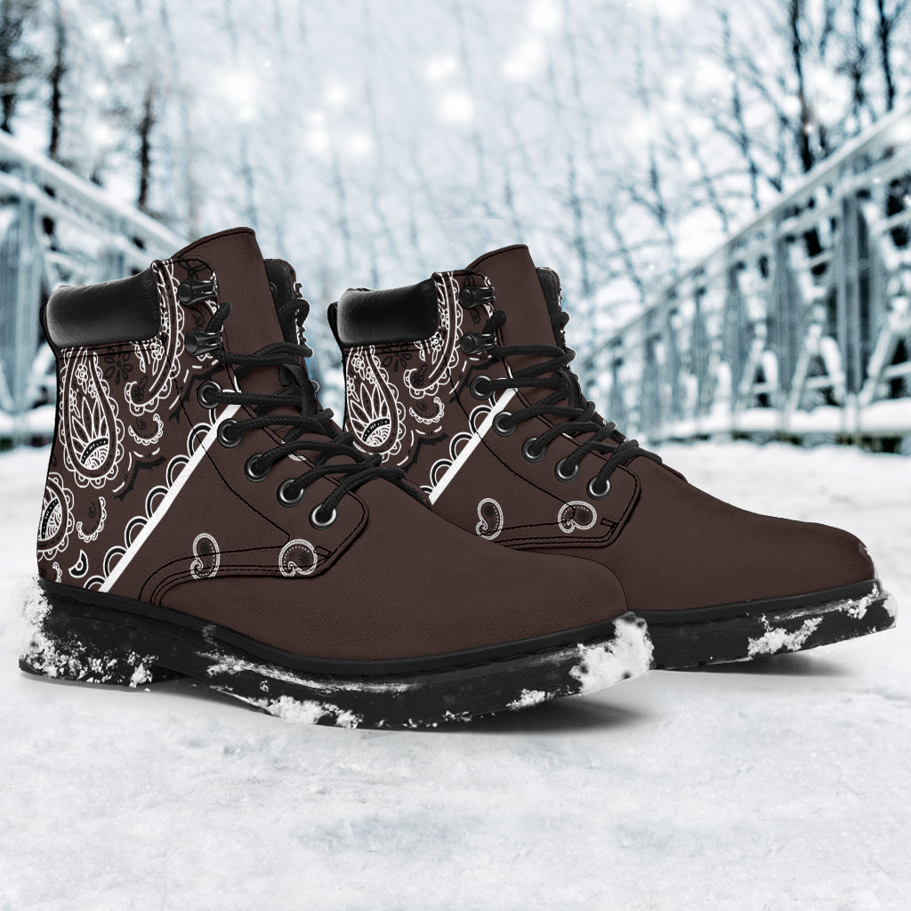 Coffee Brown Bandana All Season Boots