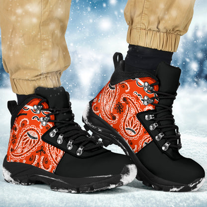 Perfect Orange Bandana Alpine Boots