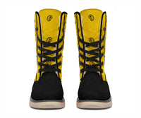 Gold and Black Bandana Women's Winter Boots