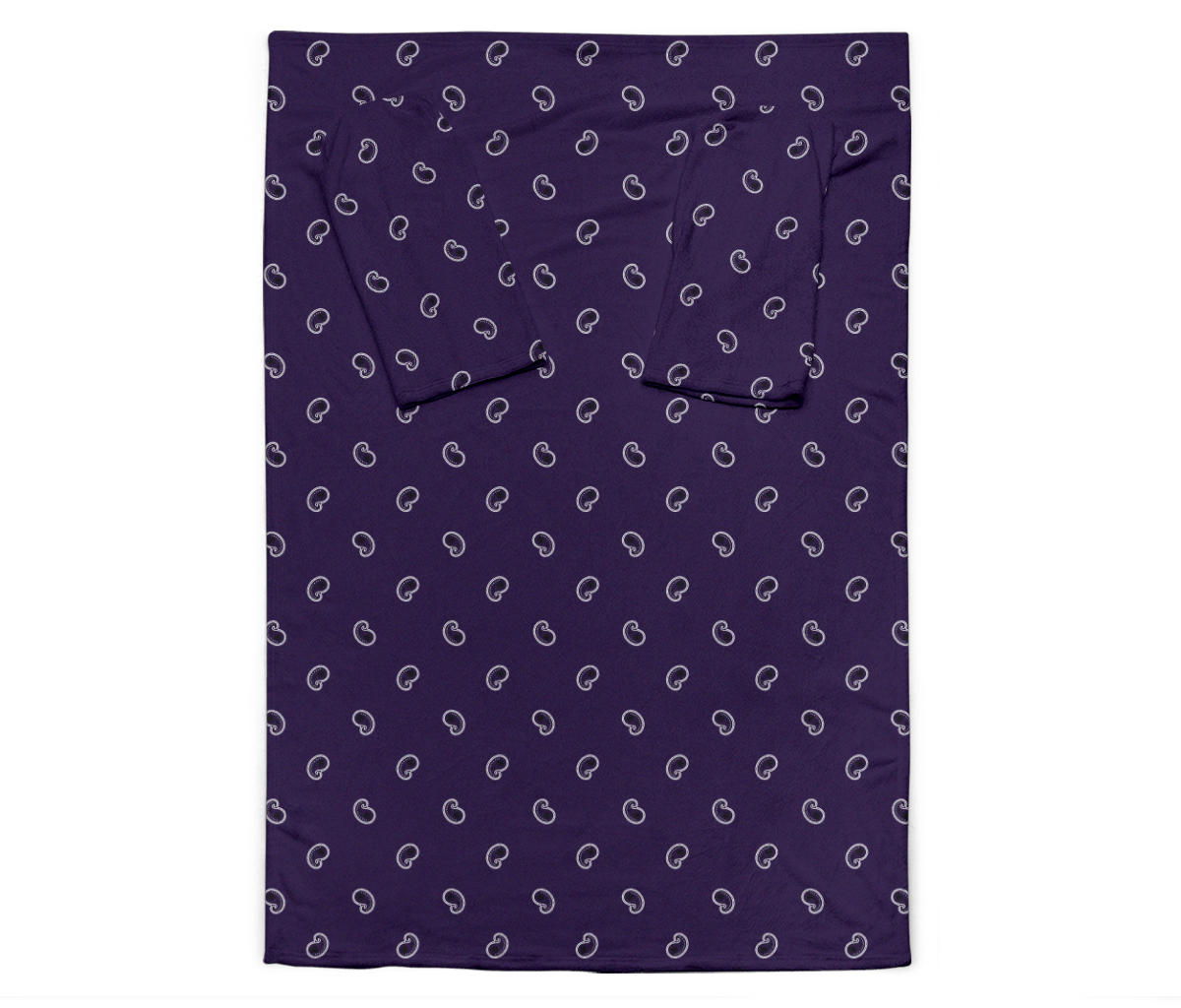 Royal Purple Bandana Monk Blankets