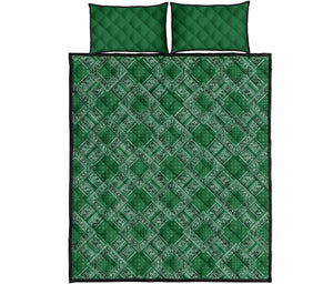 Quilt Set - Classic Green Bandana DB Quilt w/Shams