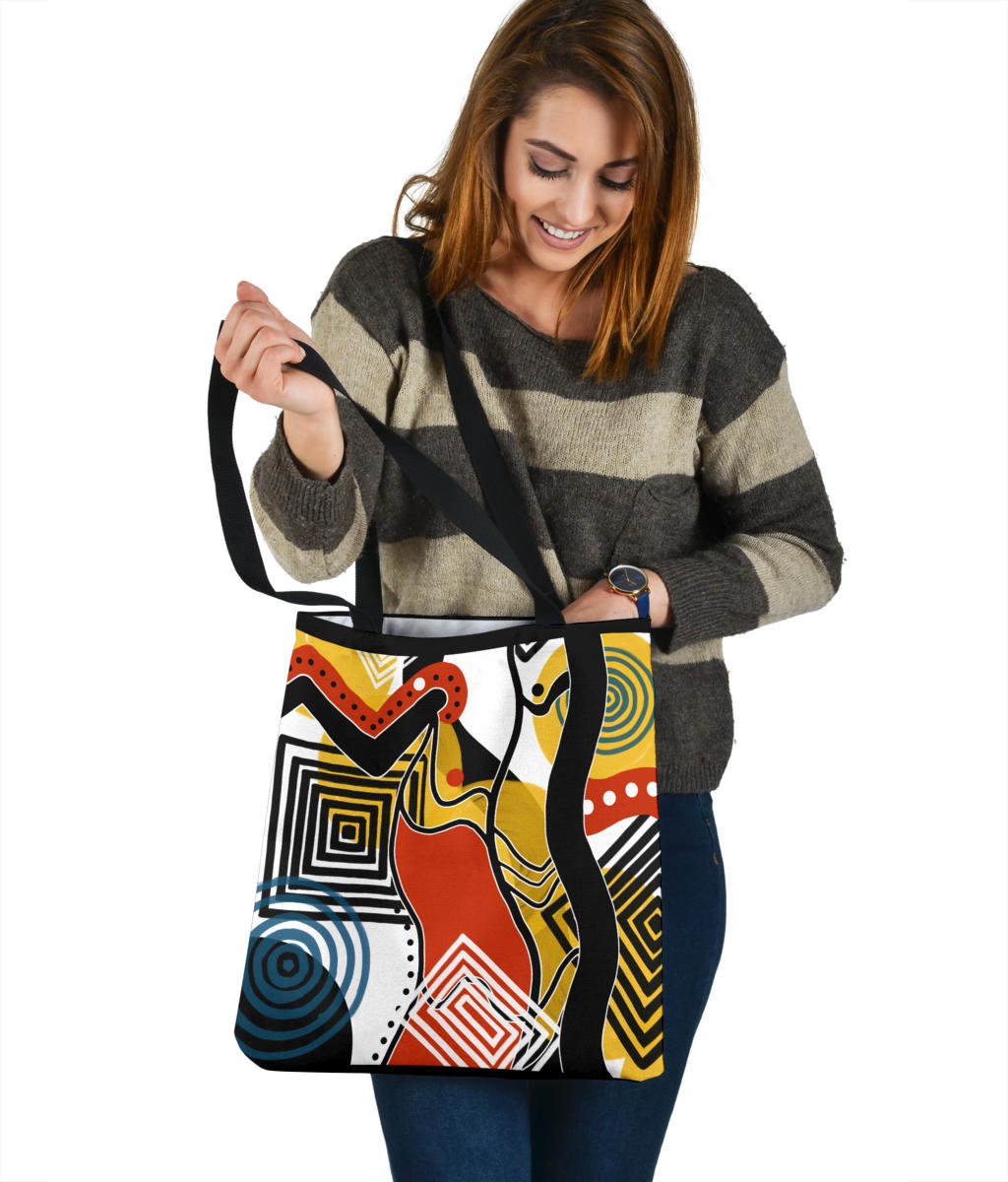 Retro Abstract Tote Bag 1