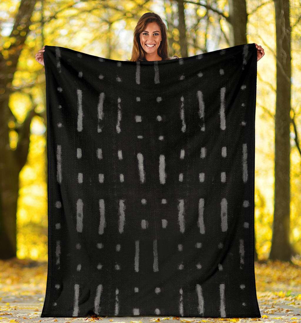 Mud Cloth Tribal Pattern Fleece Blanket