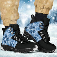 Boho Blue Bandana Alpine Boots
