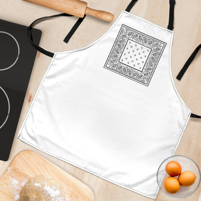 White Bandana Aprons in Kitchen