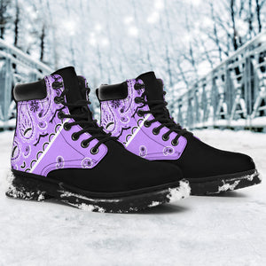 Lilac Bandana Blackout All Season Boots