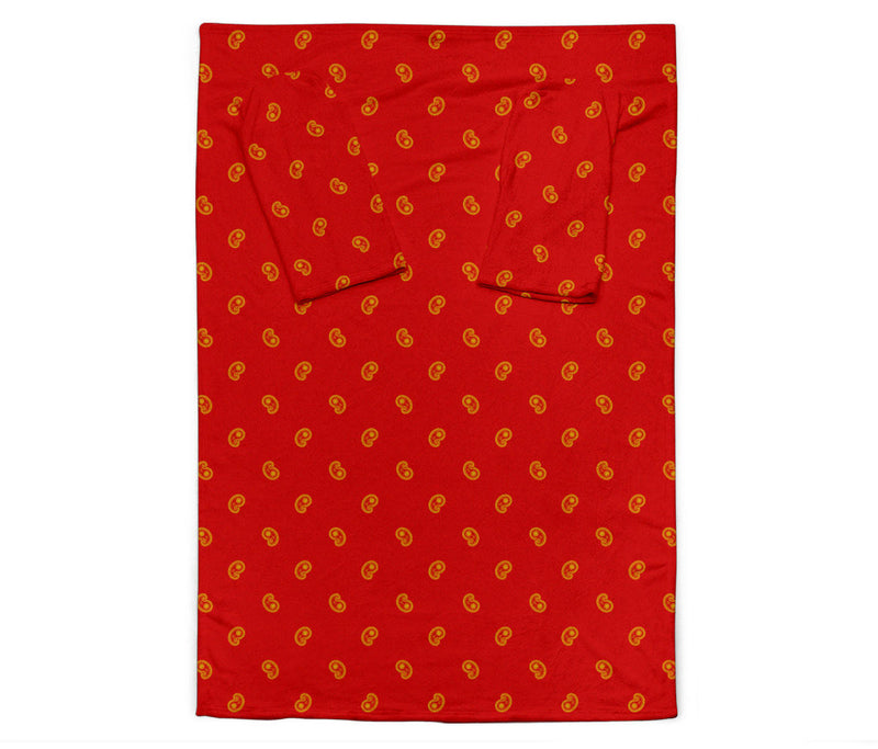 Red and Gold Bandana Monk Blankets