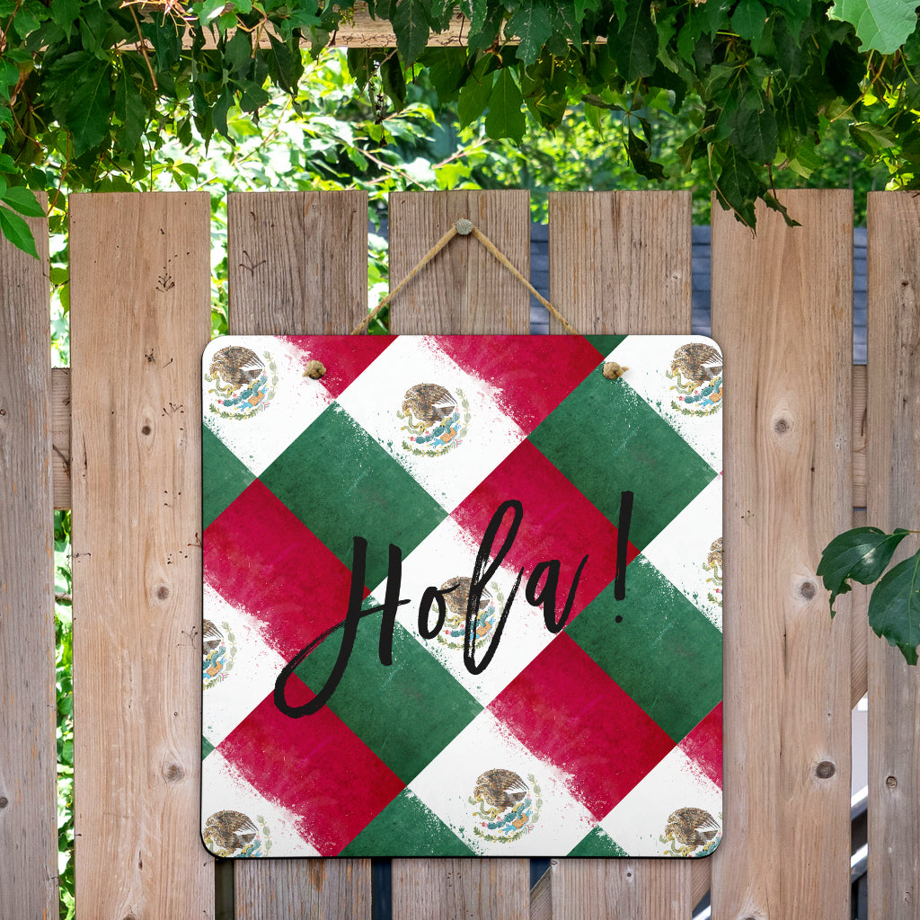 Mexican Flag Door Signs
